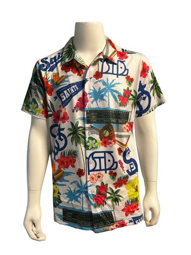 Saints OT Hawaiian Button Up Shirt