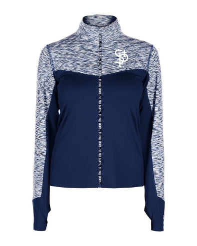 Saints New Era Women's Space Dye Full Zip Jacket