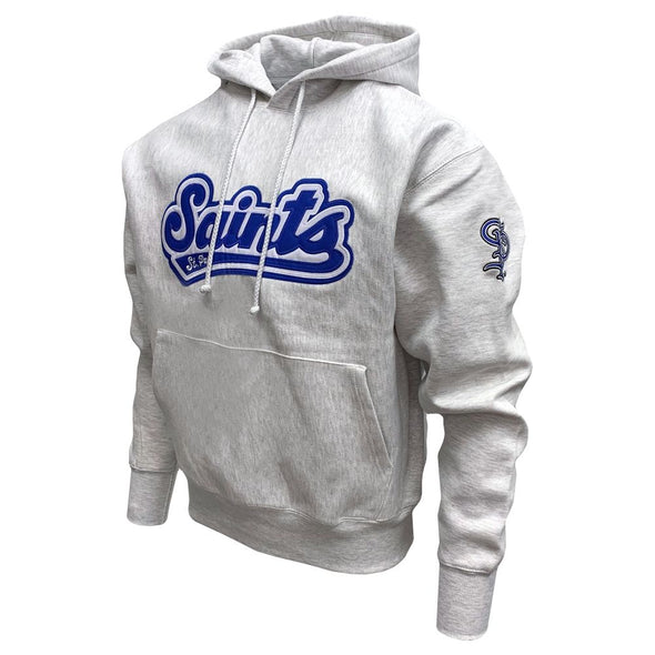 Gray Saints Tackle Twill Script Logo Hoodie