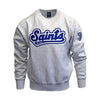 Gray Saints Tackle Twill Script Logo Crew