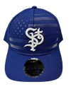 Saints New Era 9FORTY Monocromatic Flag Trucker Cap