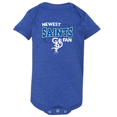 Saints Newest Fan Infant Onesie